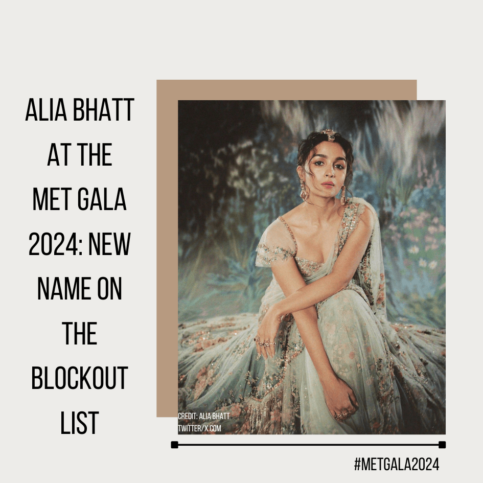 Alia Bhatt at the Met Gala 2024