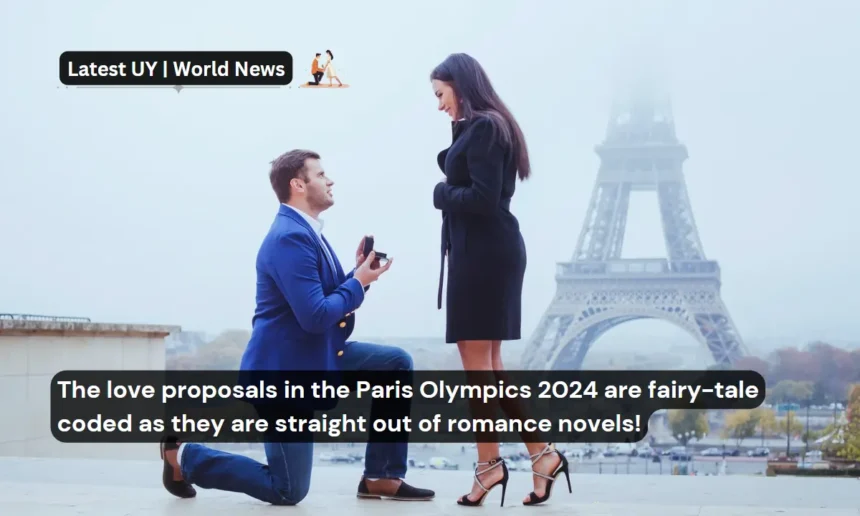 The love proposals in the Paris Olympics 2024 are fairy-tale coded as they are straight out of romance novels!