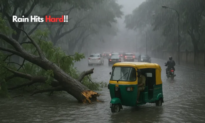 First Rains Bring Relief and Chaos: Bengaluru Chokes Under Waterlogging and Tree Falls