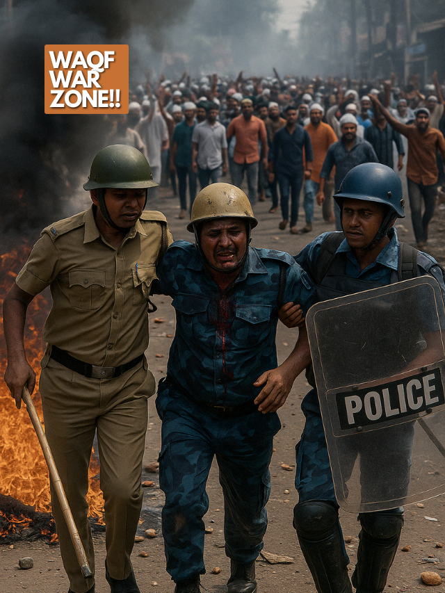 10,000 Gathered, Cop’s Pistol Snatched: Bengal’s Waqf Violence Report
