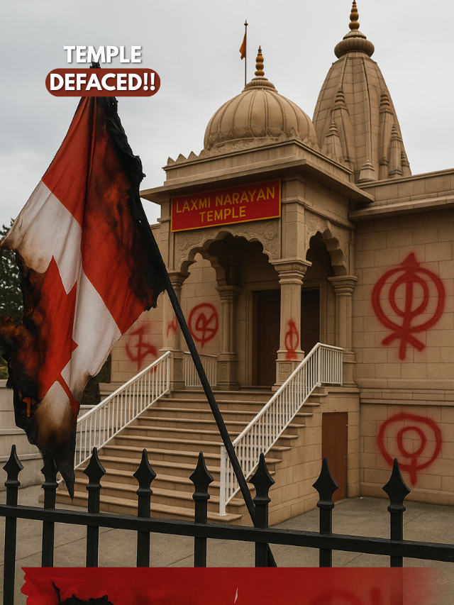 Khalistani Extremists Vandalize Hindu Temple, Sparking Outrage