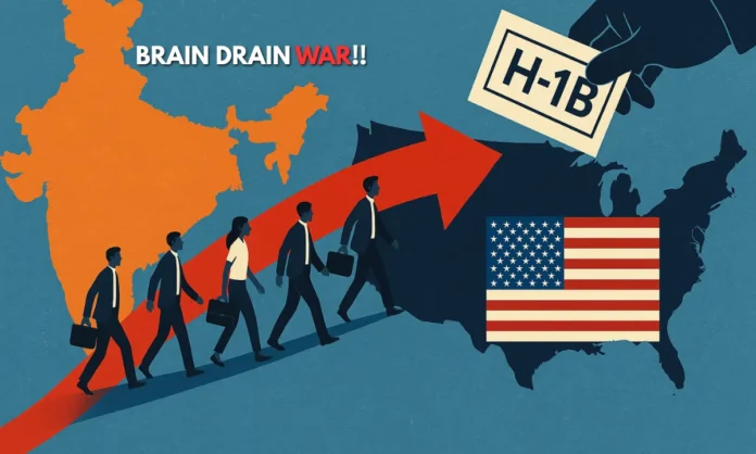 Is the H-1B Visa Draining India’s Best Minds A Viral Debate Exposes a Global Talent Tug-of-War (1)