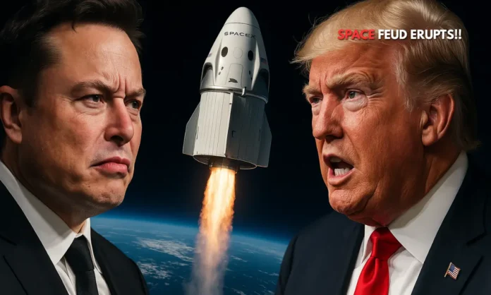 Elon Musk’s Dragon Standoff Space Showdown or Political Stunt