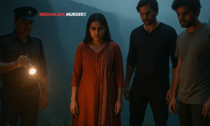 Indore Businessman Murder Four Confess, Say Wife Sonam Raghuvanshi Watched Husband Die in Meghalaya Gorge