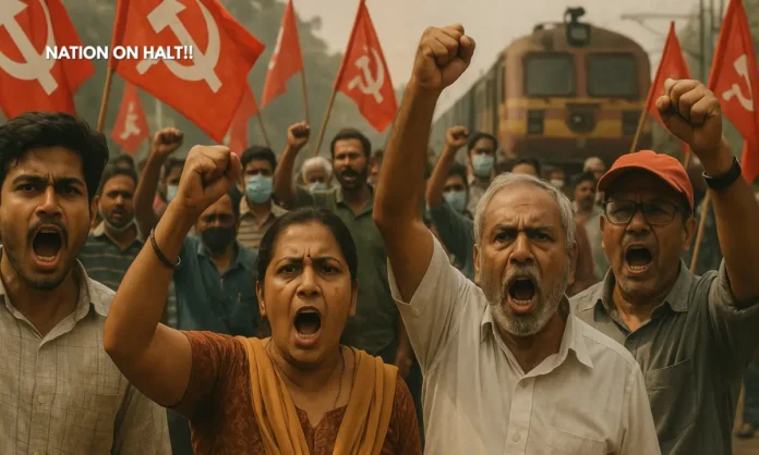 Bharat Bandh 2025 India’s Working Class Revolts as 25 Crore Protestors Halt Nation
