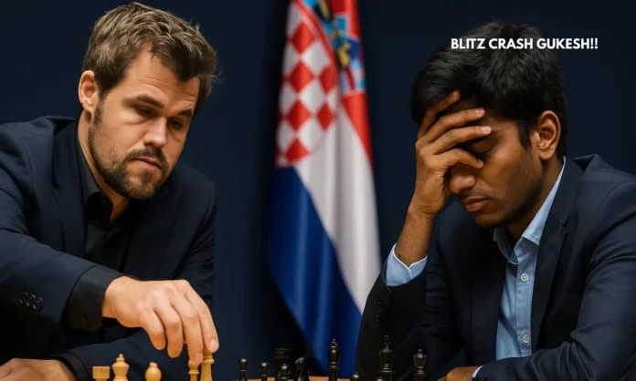 Carlsen Surges, Gukesh Slips Praggnanandhaa Ends Blitz With Dramatic Win