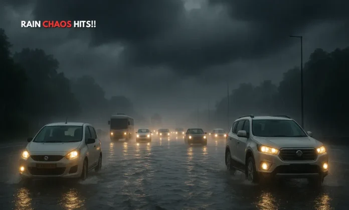 Delhi Weather Update Heavy Rain Brings Relief, Causes Waterlogging and Traffic Chaos
