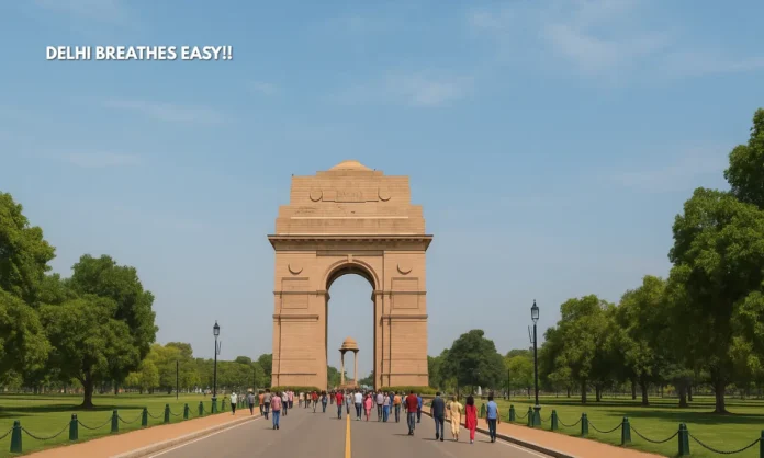 Delhi’s Cleanest Air Spell in 2025 What’s Behind the 11-Day AQI Dip