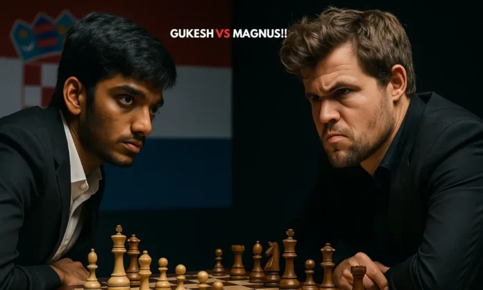 Magnus vs Gukesh Sparks Fly in Zagreb as SuperUnited 2025 Begins