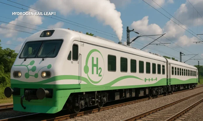 Railways Makes History India Tests First Hydrogen Coach, Paving Way for Green Rail Future