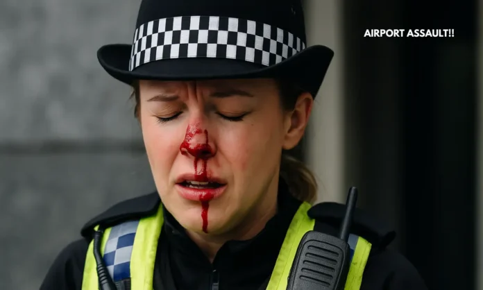 “Terrified and Bleeding” Manchester Airport Cop Recounts Assault in Terminal Chaos