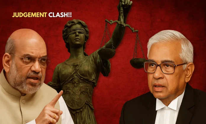 Amit Shah Sudershan Reddy Salwa Judum Controversy Triggers Judicial Backlash Over VP Election