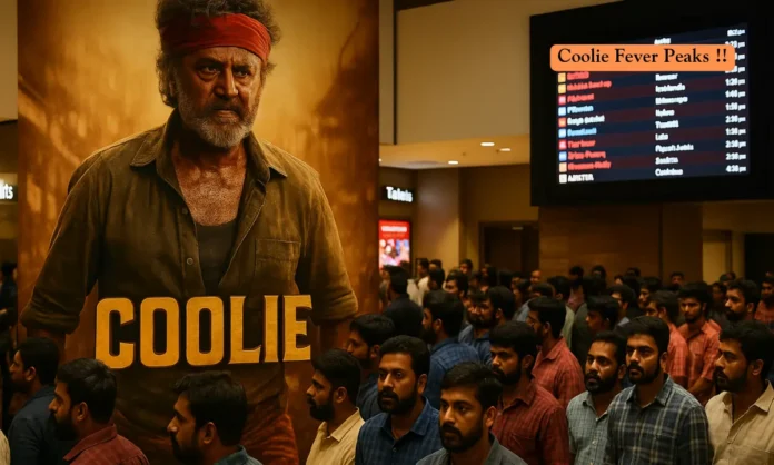Coolie Advance Booking Kerala Rajinikanth’s Blockbuster Sets New Records Before Release