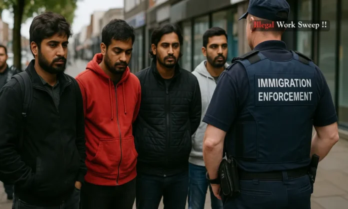 Indians Arrested in UK Illegal Work Crackdown Sparks Diplomatic and Economic Debate