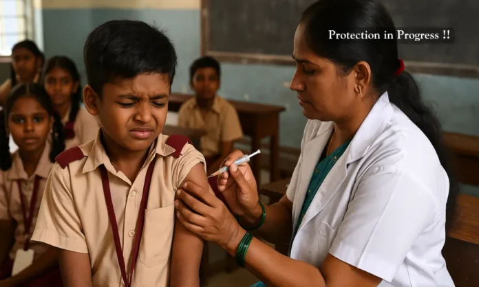 JE Vaccine Campaign Chennai and Districts Tamil Nadu Targets 27 Lakh Children in Expanded Drive