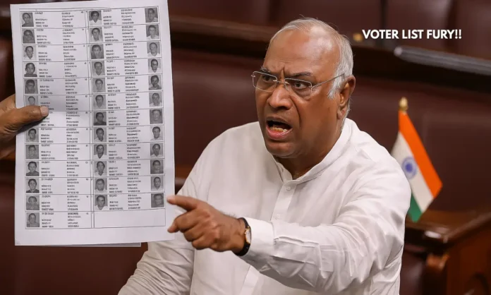 Kharge on Bihar Voter List Sparks Parliament Row Over Mass Deletions