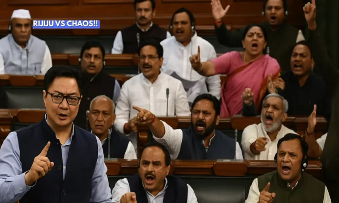 Kiren Rijiju on Parliament Protests Government Pushes Back Against Disruptions