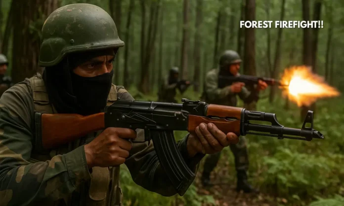 Operation Akhal Encounter Security Forces Close in on TRF Terrorist Hideouts in Kulgam
