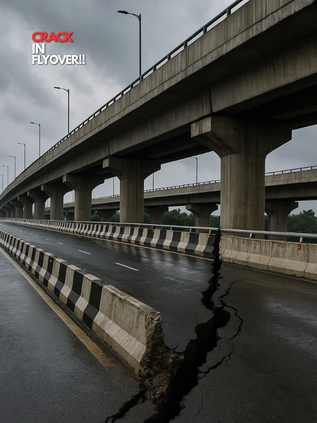 Patna’s Rs 422 Crore Flyover Develops Cracks After Heavy Rain