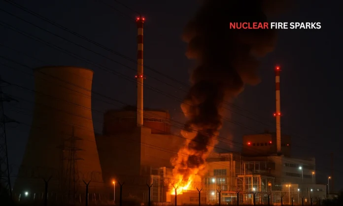 Ukrainian Strikes Spark Nuclear Facility Fire as Independence Day Marks Nations Resilience