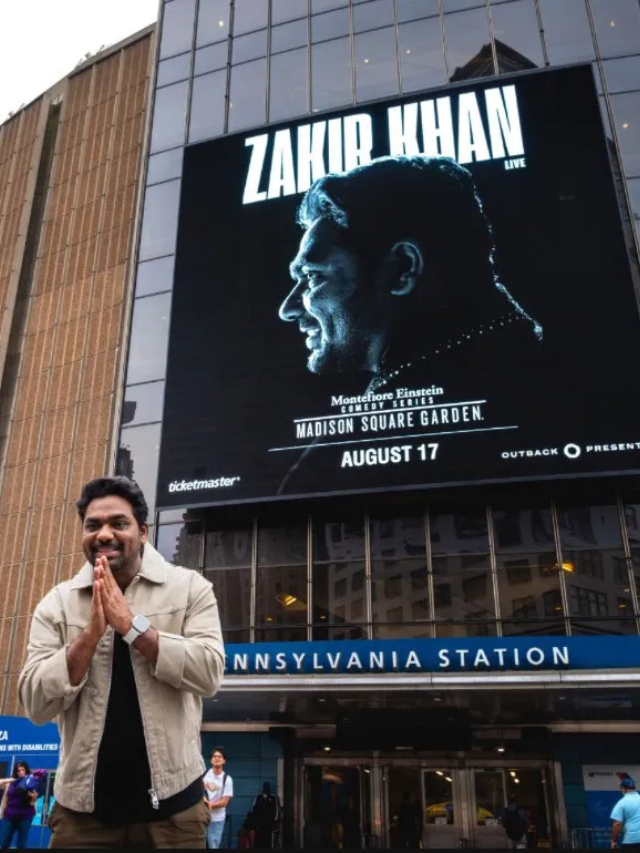 Zakir Becomes First Indian Comic to Perform at Madison Square Garden