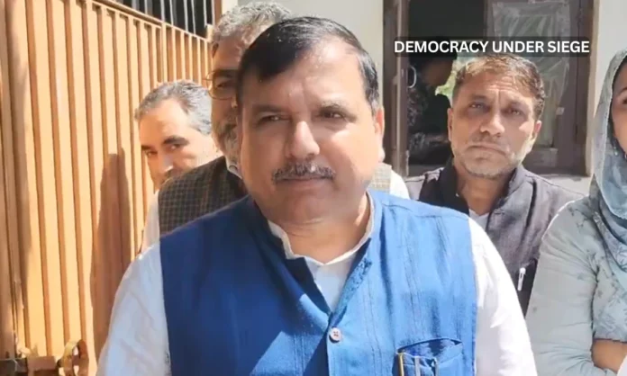 If This Isnt Dictatorship... AAP Sanjay Singh House Arrest J&K Incident Sparks Constitutional Crisis
