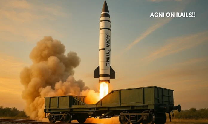 Indias Historic Agni-Prime Missile Test Success Revolutionary Rail-Based Agni-Prime Missile Test Marks Strategic Defense Breakthrough