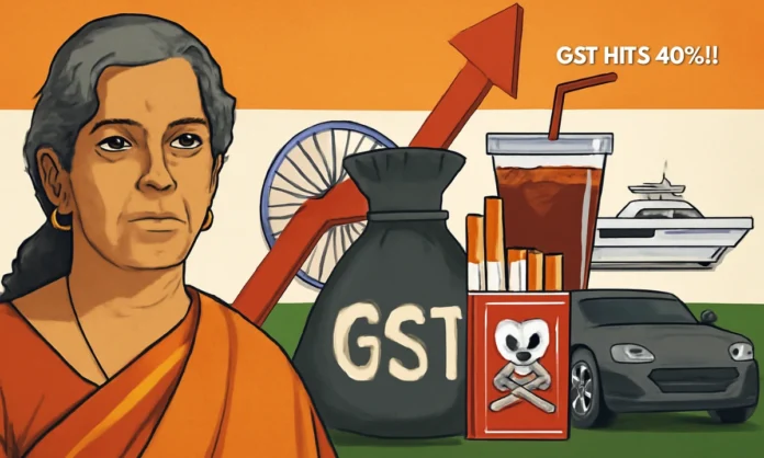 Indias New 40% GST Slab Targets Sin Goods Comprehensive Reform Analysis