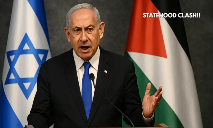 Israel Rejects Palestinian State Netanyahu Vows No Palestinian State as E1 Settlement Project Advances