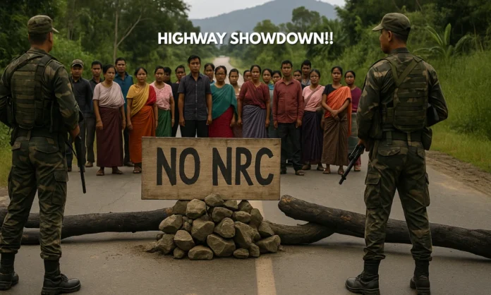 Kuki-Zo Council National Highway-2 Blockade Centres Reopening Claims Face Denial Amid Manipur Ethnic Tensions