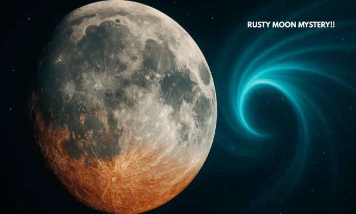 Moon Rusting Discovery Scientists Reveal How Moon Rusting Process Transforms Lunar Surface Through Earths Atmospheric Wind