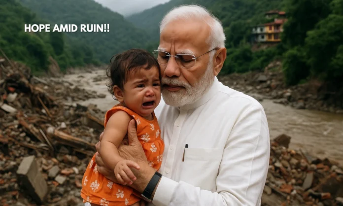 PM Modi Meets Himachal Pradesh Cloudburst Survivor Neetika Cloudburst Survivor Story Highlights Rising Natural Disasters