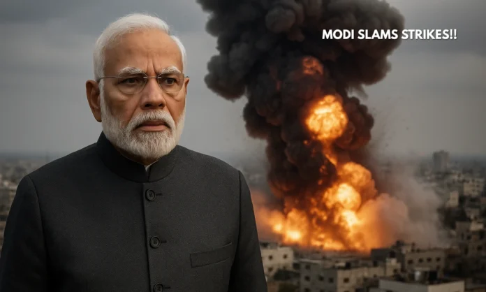 PM Modis Strong Condemnation of Israeli Doha Strikes Marks Rare Diplomatic Shift in Indias Gaza Policy