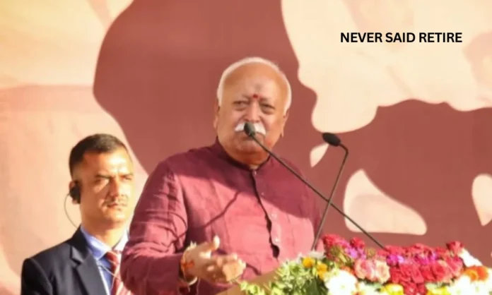 RSS Chief Mohan Bhagwat Clarifies No 75-Year Retirement Rule for Political Leadership