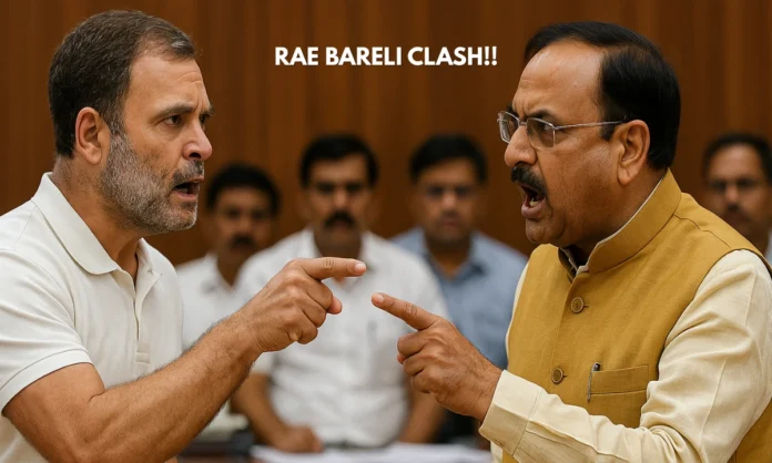 Rahul Gandhi Dinesh Pratap Singh Clash Heated DISHA Meeting Confrontation Over Authority and Parliamentary Procedures