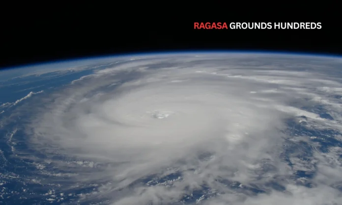 Typhoon Ragasa Forces Historic Hong Kong Airport Closure 80 Aircraft Fleet Evacuation