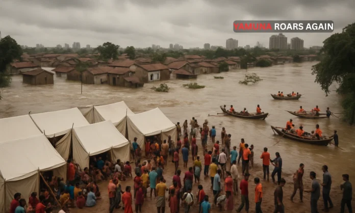 Yamuna Flooding Paralyzes Delhi Thousands Displaced as Relief Camps Overflow