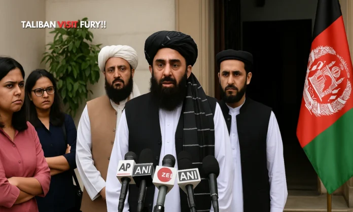 Afghanistan Foreign Minister India Visit Talibans Muttaqi Sparks Diplomatic Row Over Womens Exclusion During Historic Afghanistan Foreign Minister India Visit