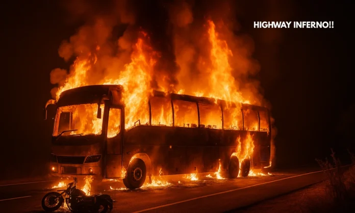 Andhra Pradesh Bus Fire Survivors Break Windows for Escape 19 Die in Highway Tragedy Andhra Pradesh Bus Fire Survivors Break Windows for Escape 19 Die in Highway Tragedy