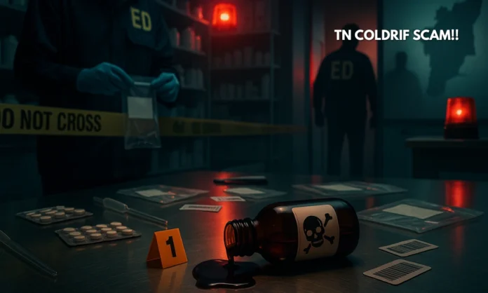 EDs Coldrif Cough Syrup Investigation Tamil Nadu Raids Target Corruption Network
