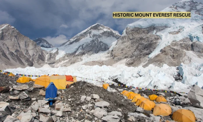 Historic Mount Everest Rescue Operation 880 Trekkers Successfully Evacuated After Record-Breaking Himalayan Blizzard