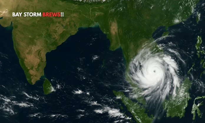 Low Pressure Over Bay of Bengal IMD Weather Alert for Moderate Rainfall Through October 2025 Low Pressure Over Bay of Bengal: IMD Weather Alert for Moderate Rainfall Through October 2025