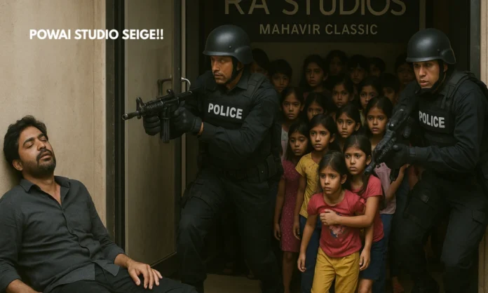 Mumbai Hostage Crisis Ends in Tragedy Mumbai Hostage Crisis at Powai Studio Results in Shooters Death and Safe Rescue of 17 Children