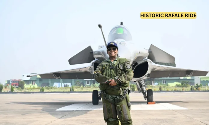 President Droupadi Murmu Creates Aviation History with Historic Rafale Flight at Ambala Air Force Station