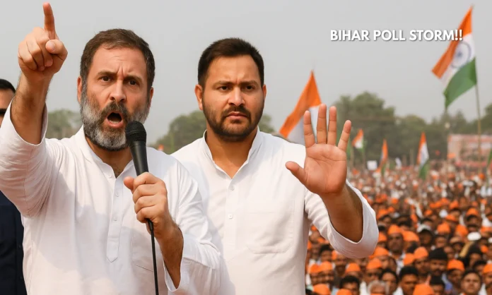 Rahul Gandhi Bihar Rally Controversy Congress Leaders Modi Will Dance Remark Sparks Electoral Firestorm in Bihar Rally Controversy Rahul Gandhi Bihar Rally Controversy Congress Leaders Modi Will Dance Remark Sparks Electoral Firestorm in Bihar Rally Controversy