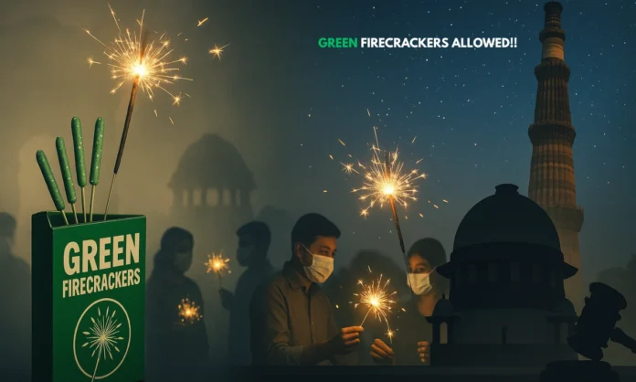 Supreme Court Green Firecrackers Delhi NCR Apex Court Reviews Green Firecrackers Delhi NCR Ban for Diwali Return
