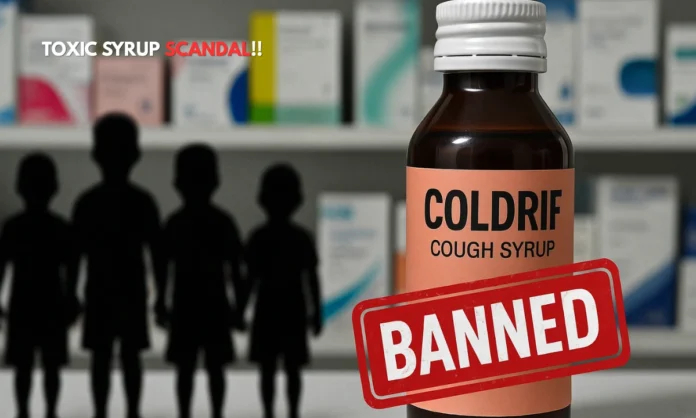 Uttar Pradesh Bans Coldrif Cough Syrup Multi-State Coldrif Cough Syrup Ban After Toxic Contamination Claims 14 Young Lives