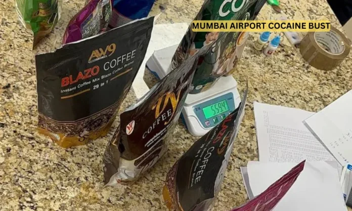 Cocaine seizure at Mumbai Airport DRI Busts Rs 47 Crore International Drug Trafficking Network