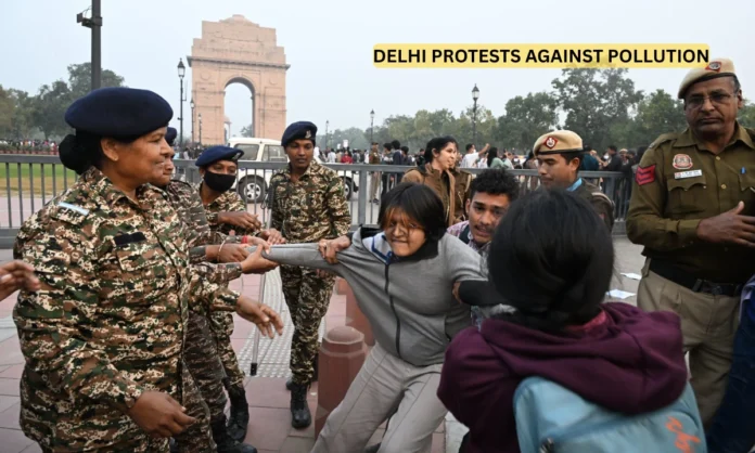 Delhi Pollution Protests Escalate Amid Severe Air Quality Crisis and Government Clampdown