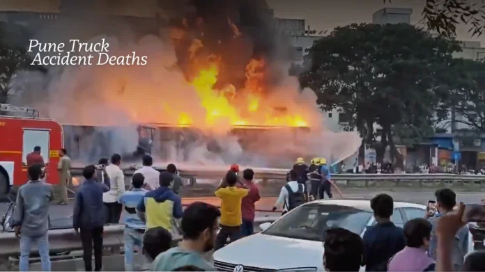 Pune Truck Accident Claims 8 Lives Car Sandwiched Between Two Trucks On Navale Bridge Leaves Families Devastated